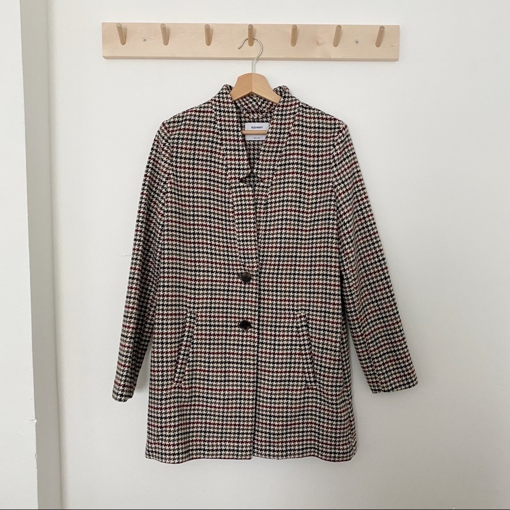 Old Navy Houndstooth Peacoat
